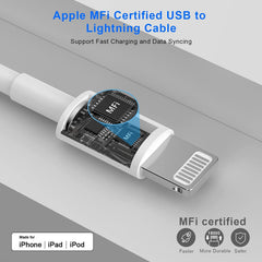Esbeecables MFi-certified chip ensures safe, compatible charging.