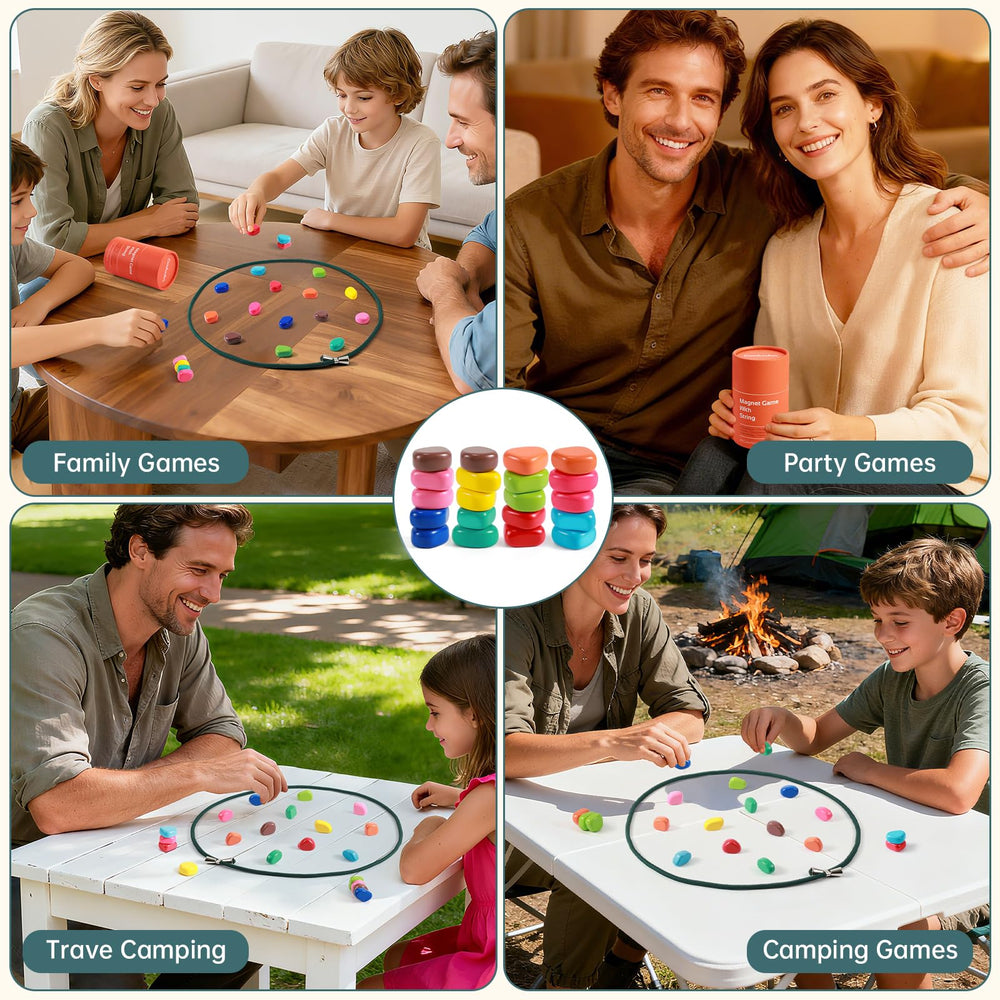 ESENHARBER magnetic game shown in classroom or party setting for collaborative play.