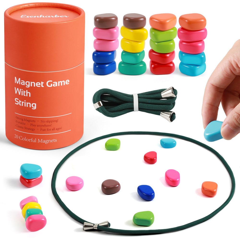ESENHARBER magnet game string closeup with flexible string for configurations.