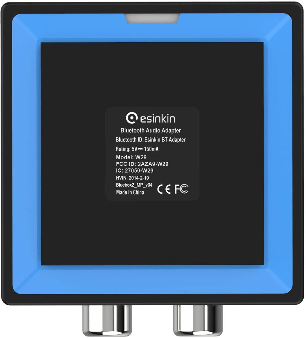 Esinkin compact design fits neatly behind speakers for clean installation.