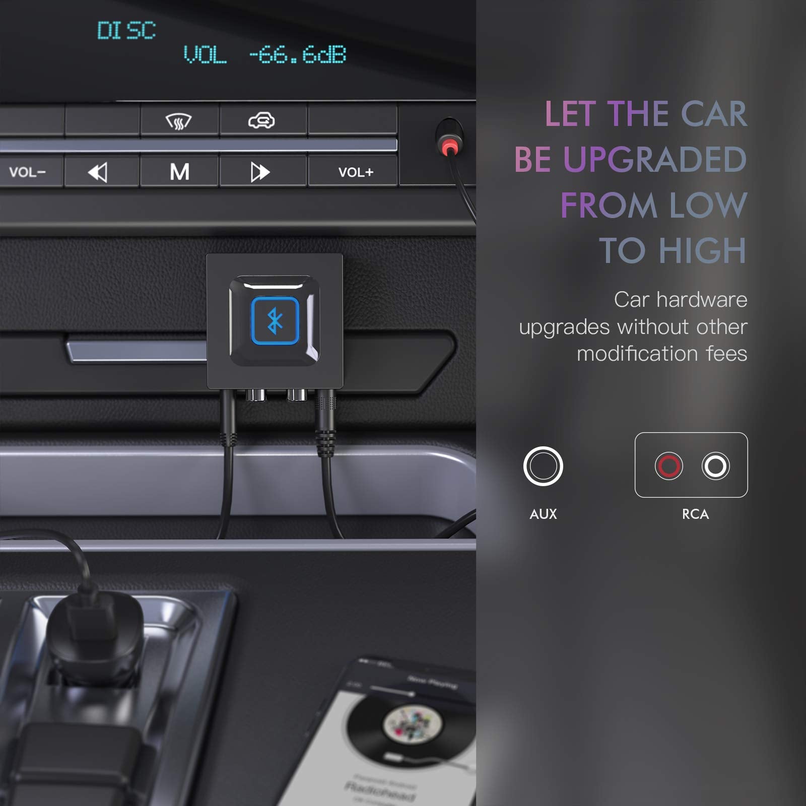 Esinkin USB power cable keeps the setup tidy and powered.