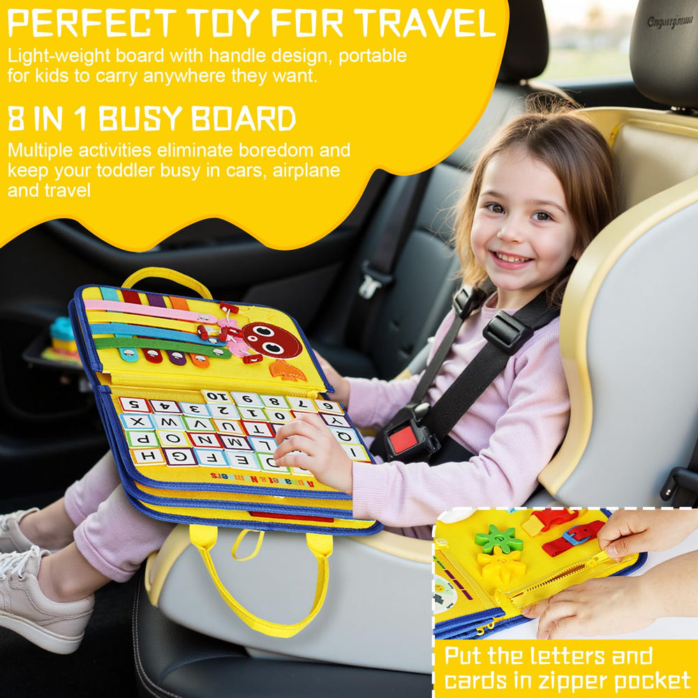 Esjay Montessori letters board with hook-and-loop letters for early literacy play
