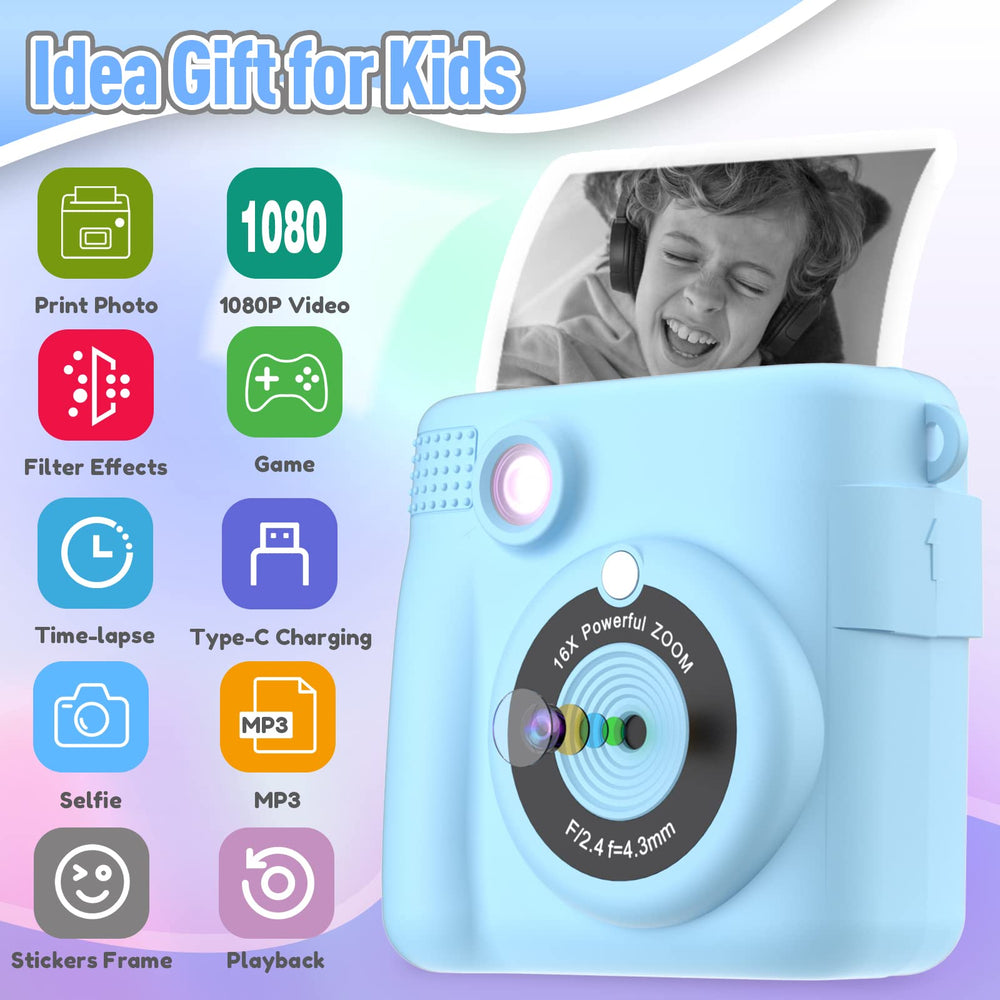 ESOXOFFORE kids camera shows 2.4-inch screen for easy viewing