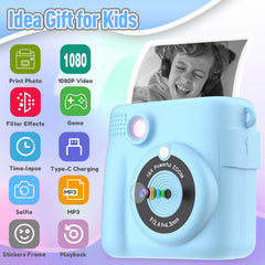 ESOXOFFORE kids camera shows 2.4-inch screen for easy viewing