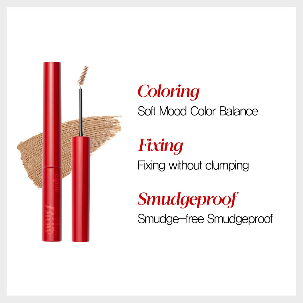 Smudge-proof Espoir Brow Color Fixing Cara resist sweat and water