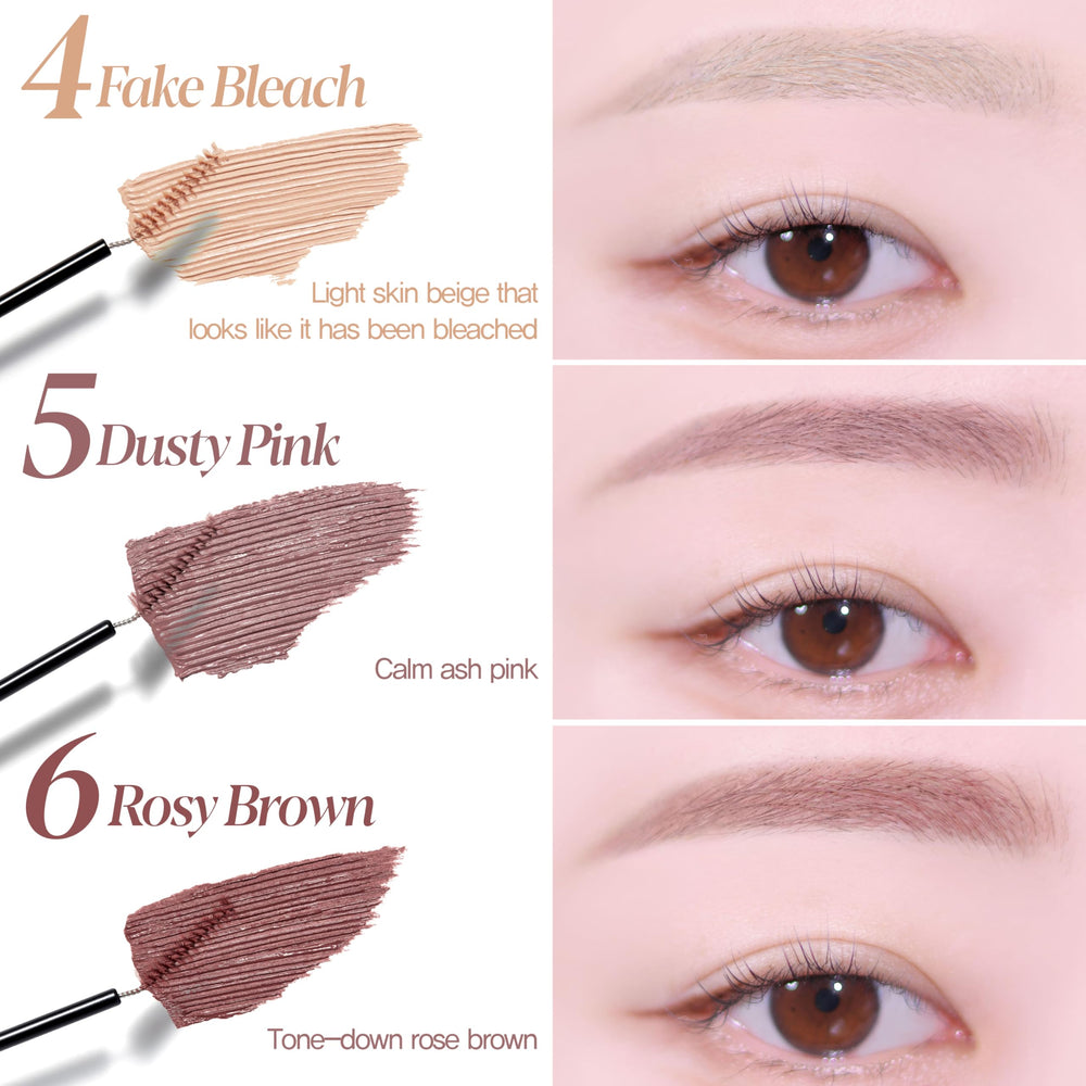 Silky texture of Espoir Brow Color Fixing Cara beige without clumps