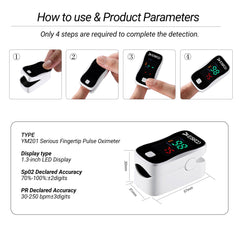 ESPOO silicone finger chamber ensures comfortable, stable readings across finger sizes.