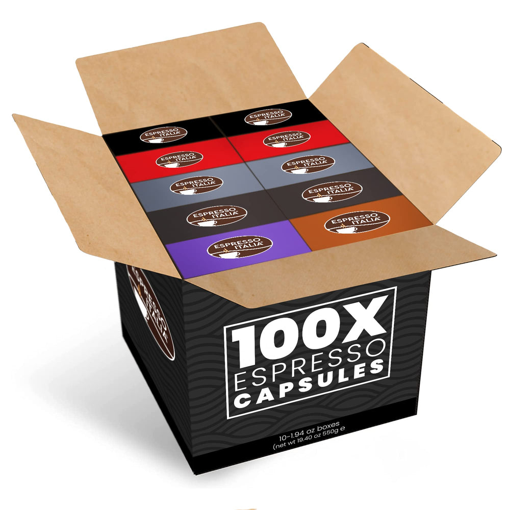 Espresso Italia hermetically sealed capsules preserve freshness for rich crema.