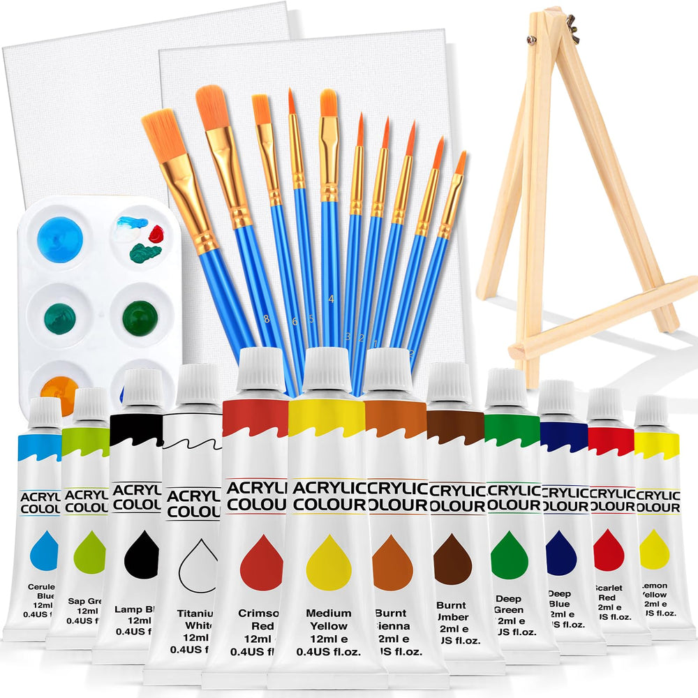 ESRICH 26-piece acrylic paint set full kit for creative projects