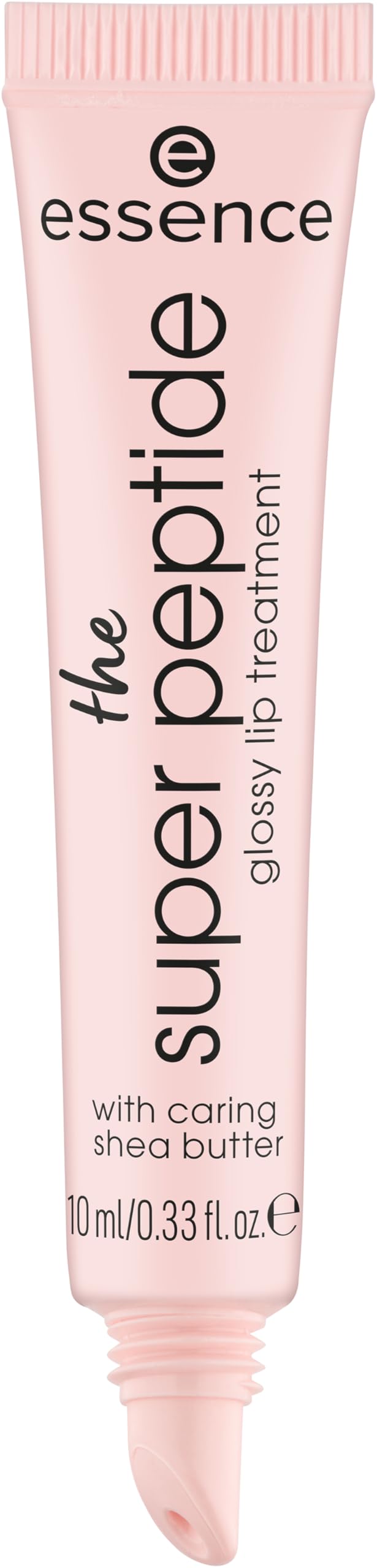Essence squeeze-tube application demonstrates precise on-the-go lip gloss.