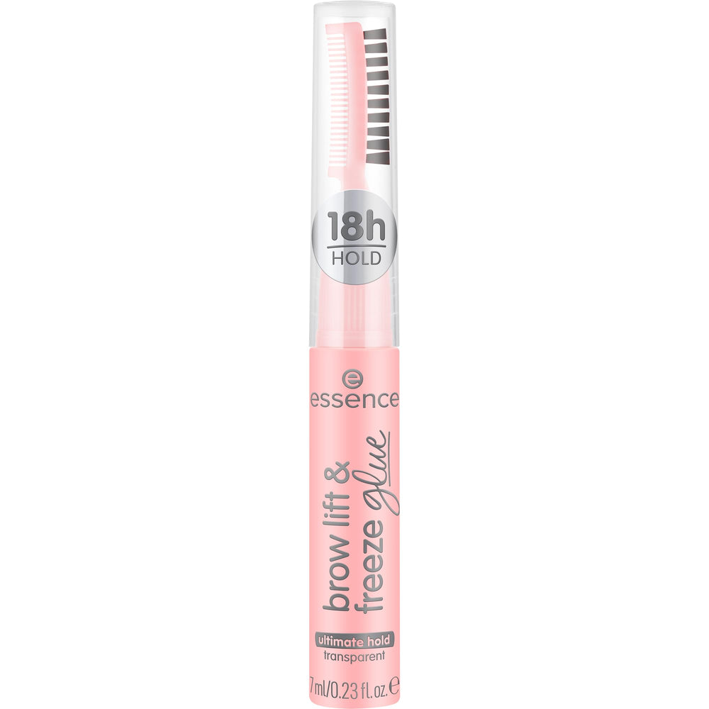 essence Brow Lift Glue 3in1-applicator demonstrates streamlined styling with flexible hold.