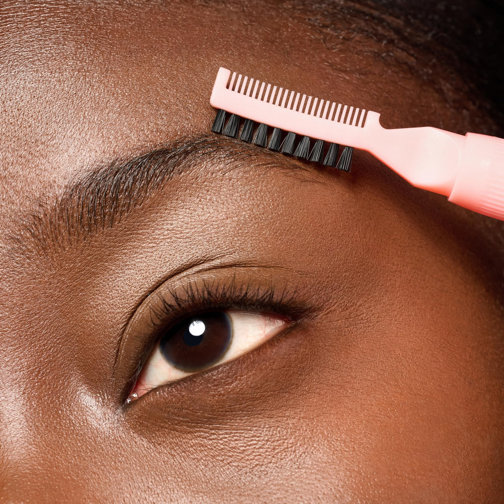 essence Brow Lift Glue no-flake-formula keeps brows tidy without irritation.