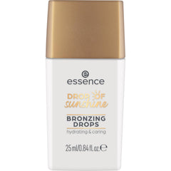 essence Drop of Sunshine Bronzing Drops droplet application showing buildable warmth