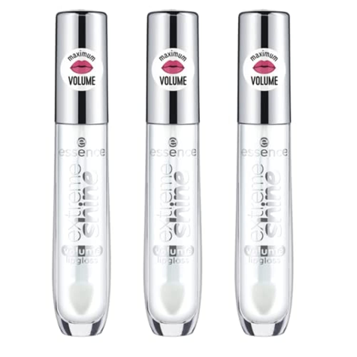essence Extreme Shine Volume Lip Gloss crystal-clear bottle adds high shine without stickiness.