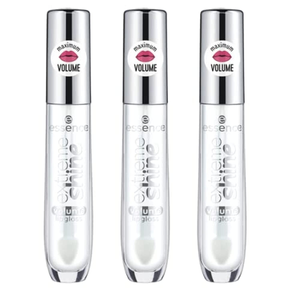 essence Extreme Shine Volume Lip Gloss crystal-clear bottle adds high shine without stickiness.