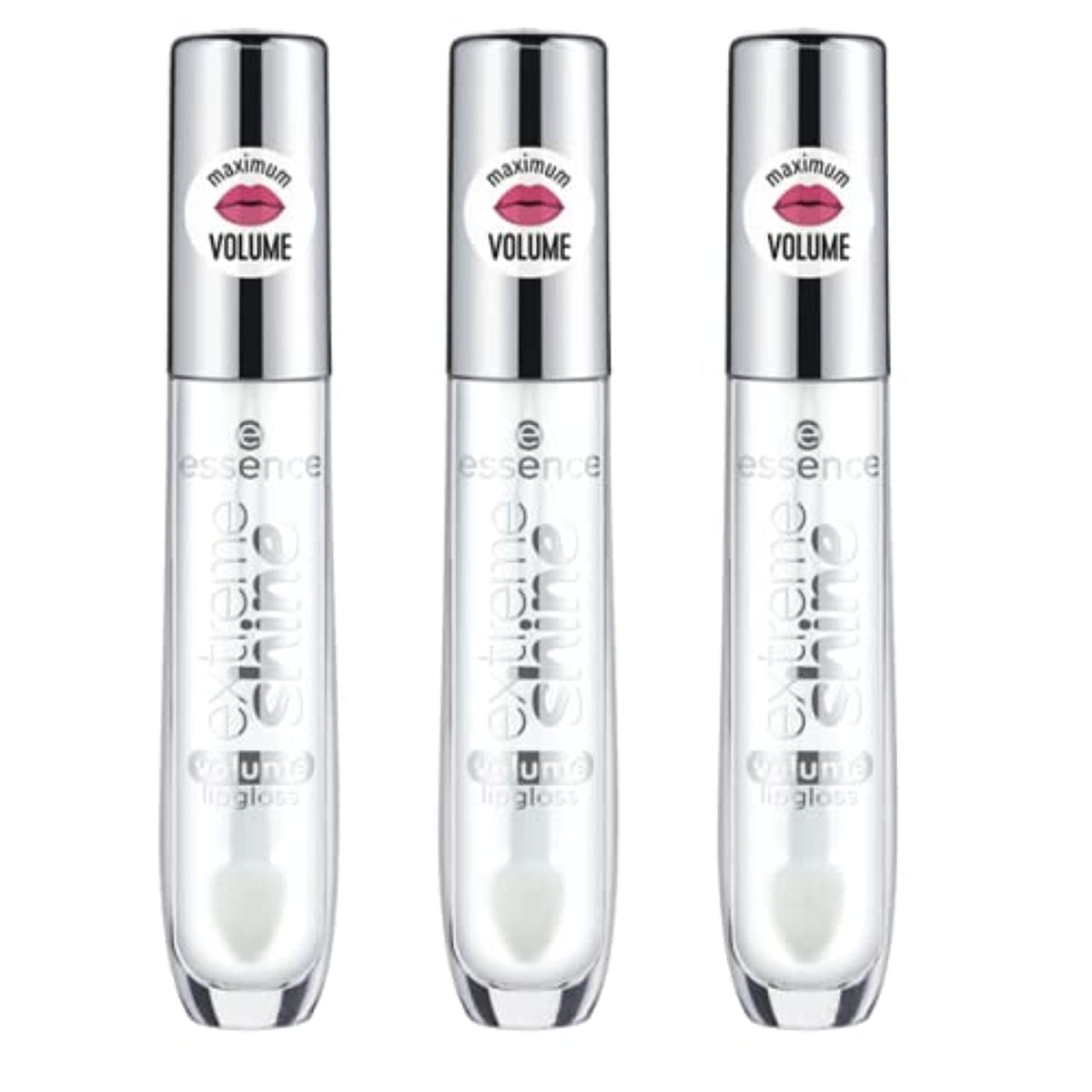 essence Extreme Shine Volume Lip Gloss crystal-clear bottle adds high shine without stickiness.