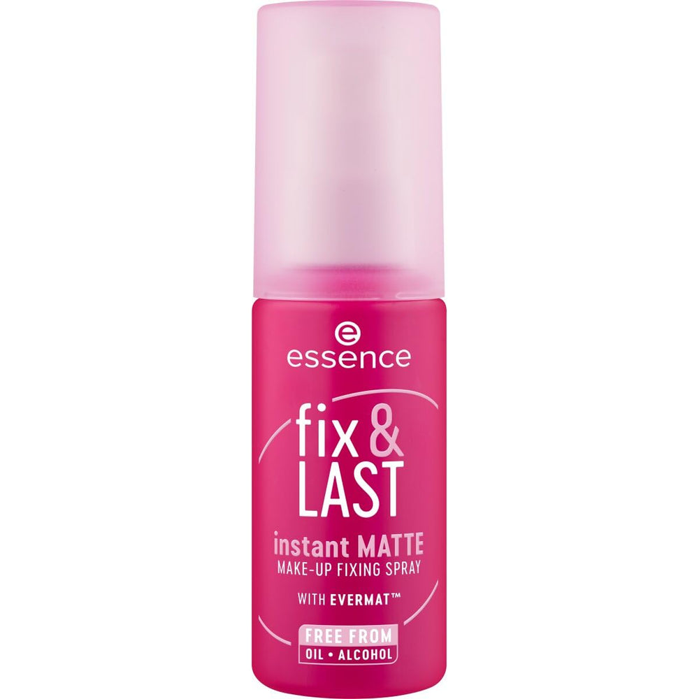 essence Fix & Last Instant Matte Spray bottle with fine mist for long wear