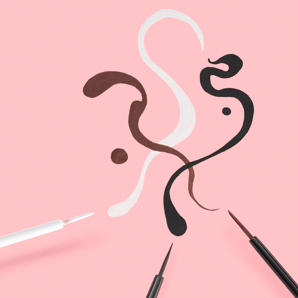 essence Lash Princess Liner Brown matte finish for versatile looks.