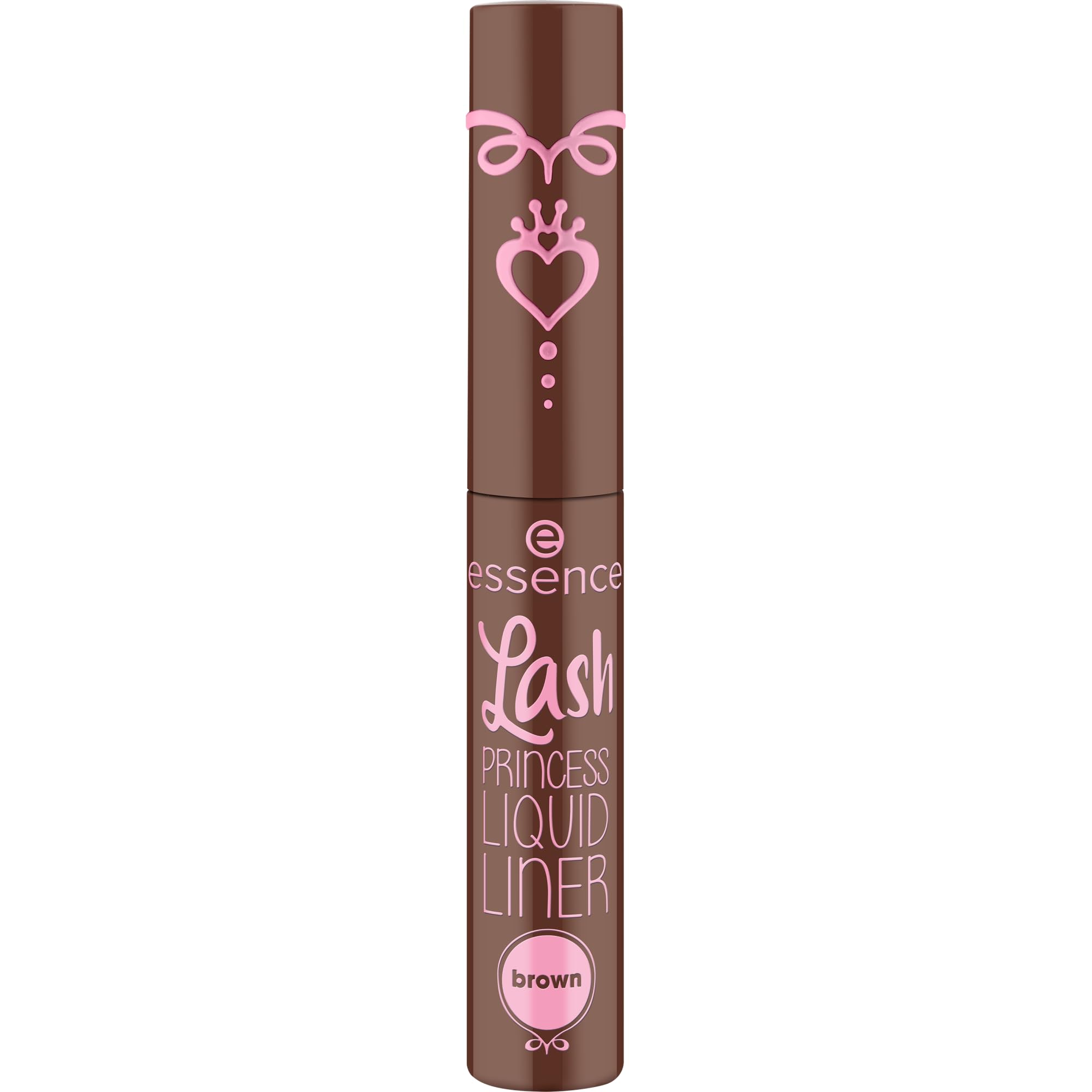 essence Lash Princess Liner Brown ultra-fine brush enables fine line control.