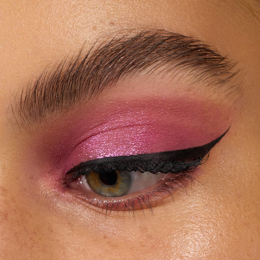 essence Lash Princess Liquid Liner swatch shows high color payoff.