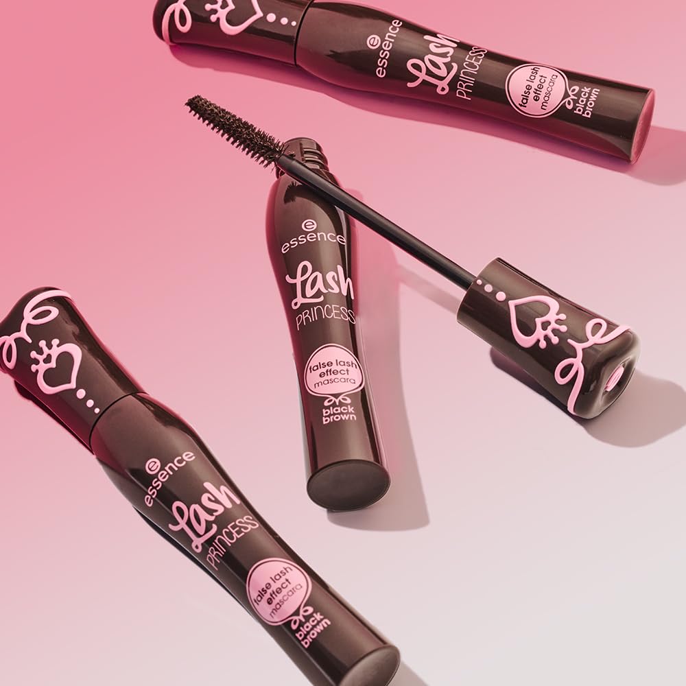 essence Lash Princess Mascara Brown eye look with warm shade.