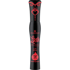 essence Lash Princess Slim Brush application on lashes for added lift