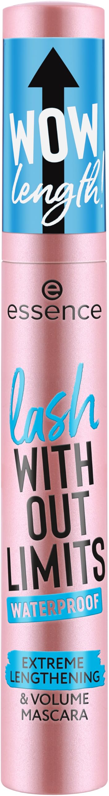 essence Lash Without Limits lengthens lashes with buildable volume for dramatic eyes