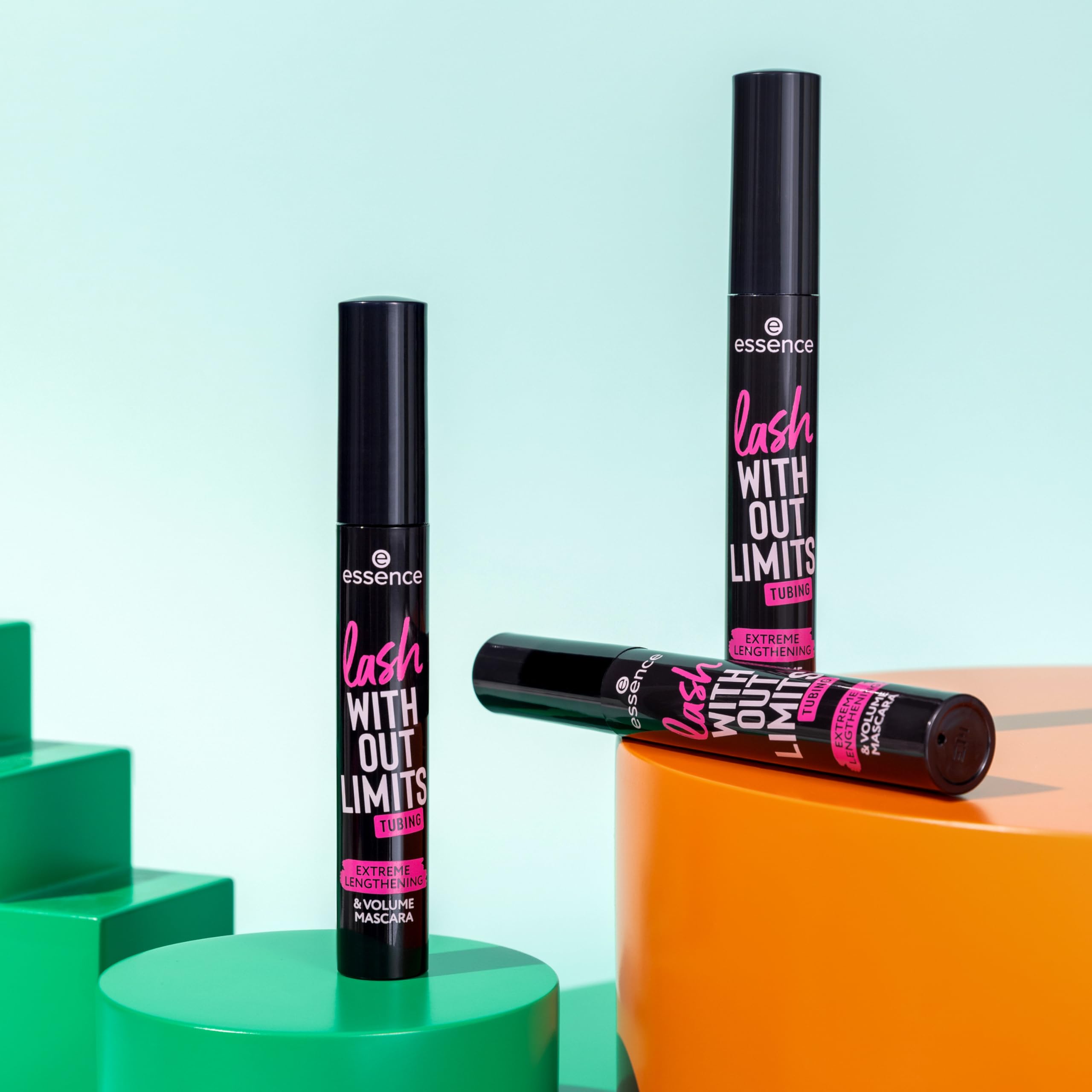 Essence Lash Without Limits waterproof tubing black for long-wear, smudge-proof definition