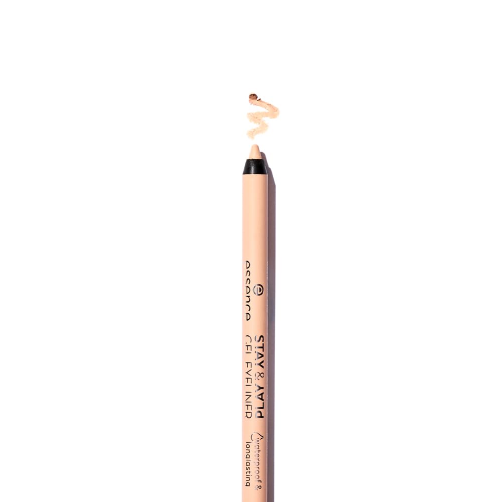 essence Stay and Play Gel Eyeliner close-up shows rich pigment for bold color.