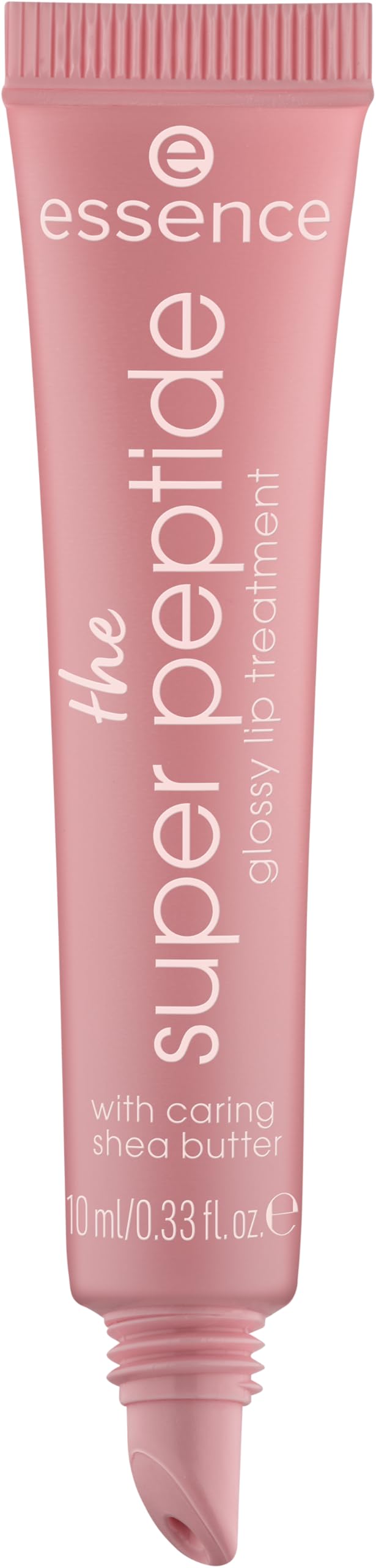 essence super peptide glossy lip treatment tube ready for precise application and hydration.
