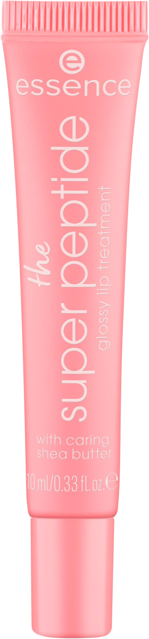 essence Super Peptide Glossy Lip Treatment wand swatch demonstrating easy, even application