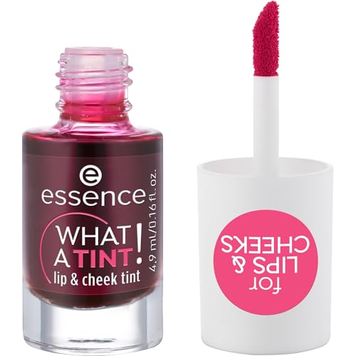 essence What a Tint cheek tint blends softly for a natural glow on cheeks