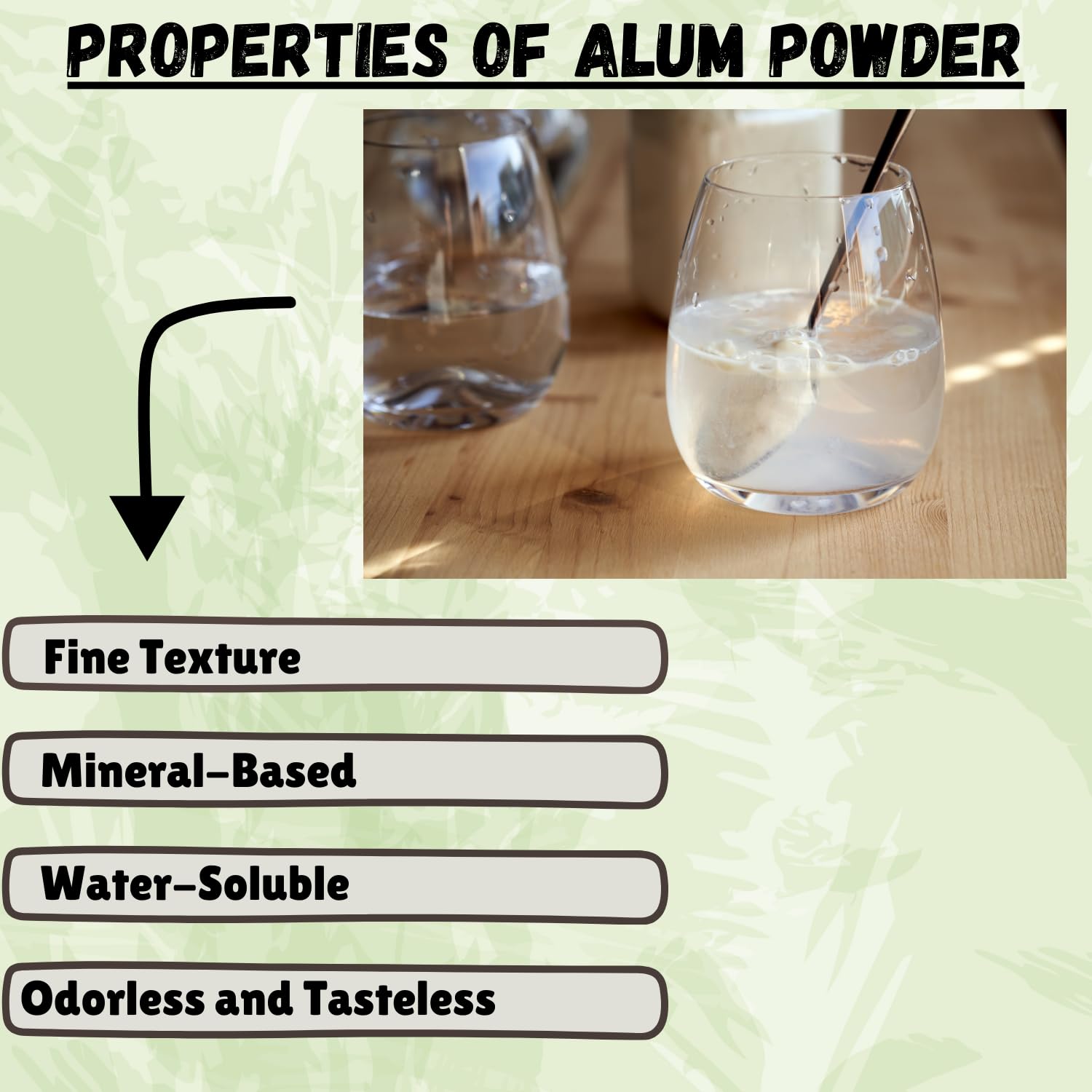 Essencea alum powder used for deodorant stones and natural scent control.