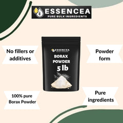 Essencea Borax Powder 100% pure ingredients supports straightforward household use.