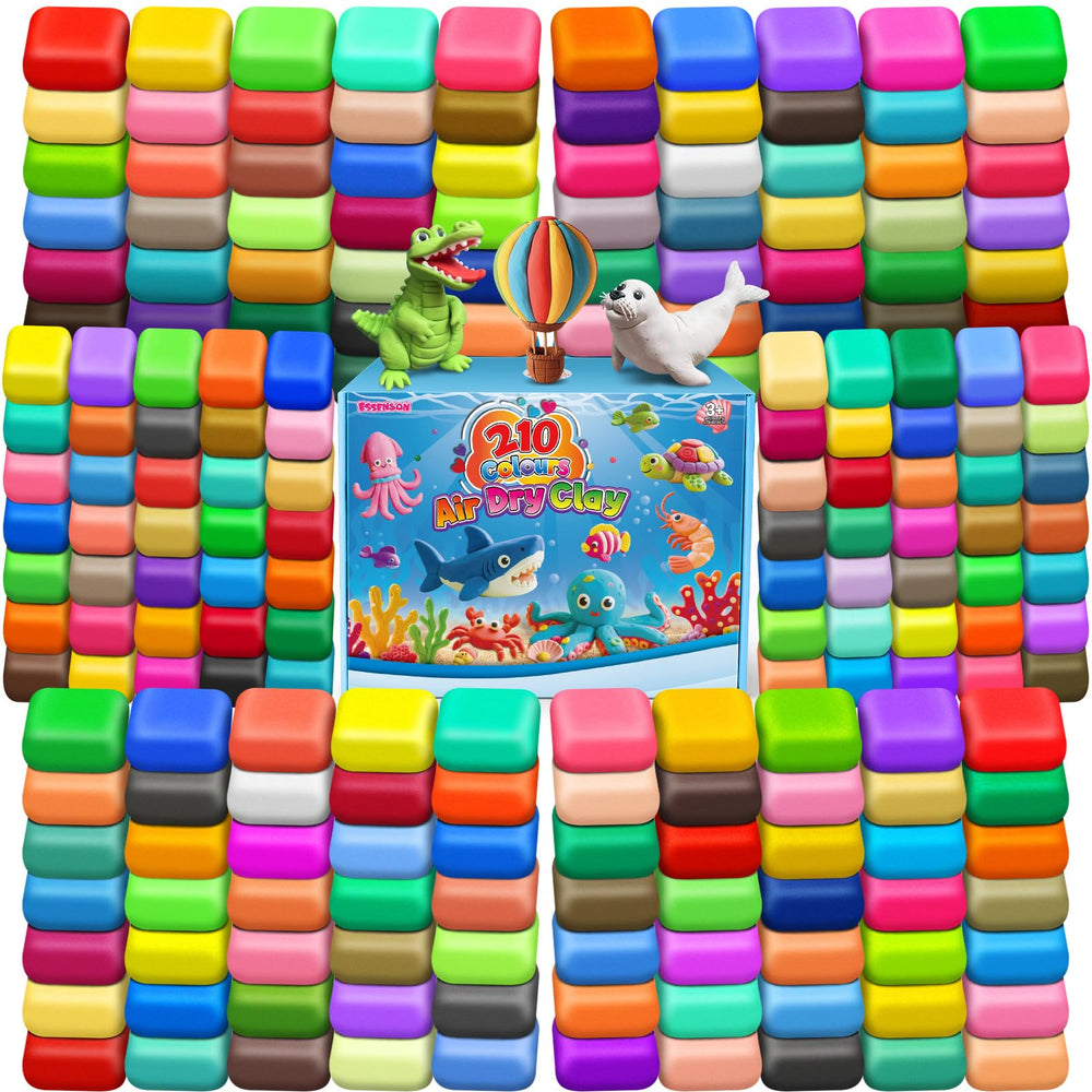 ESSENSON Air Dry Clay 210 colors palette for vibrant color mixing
