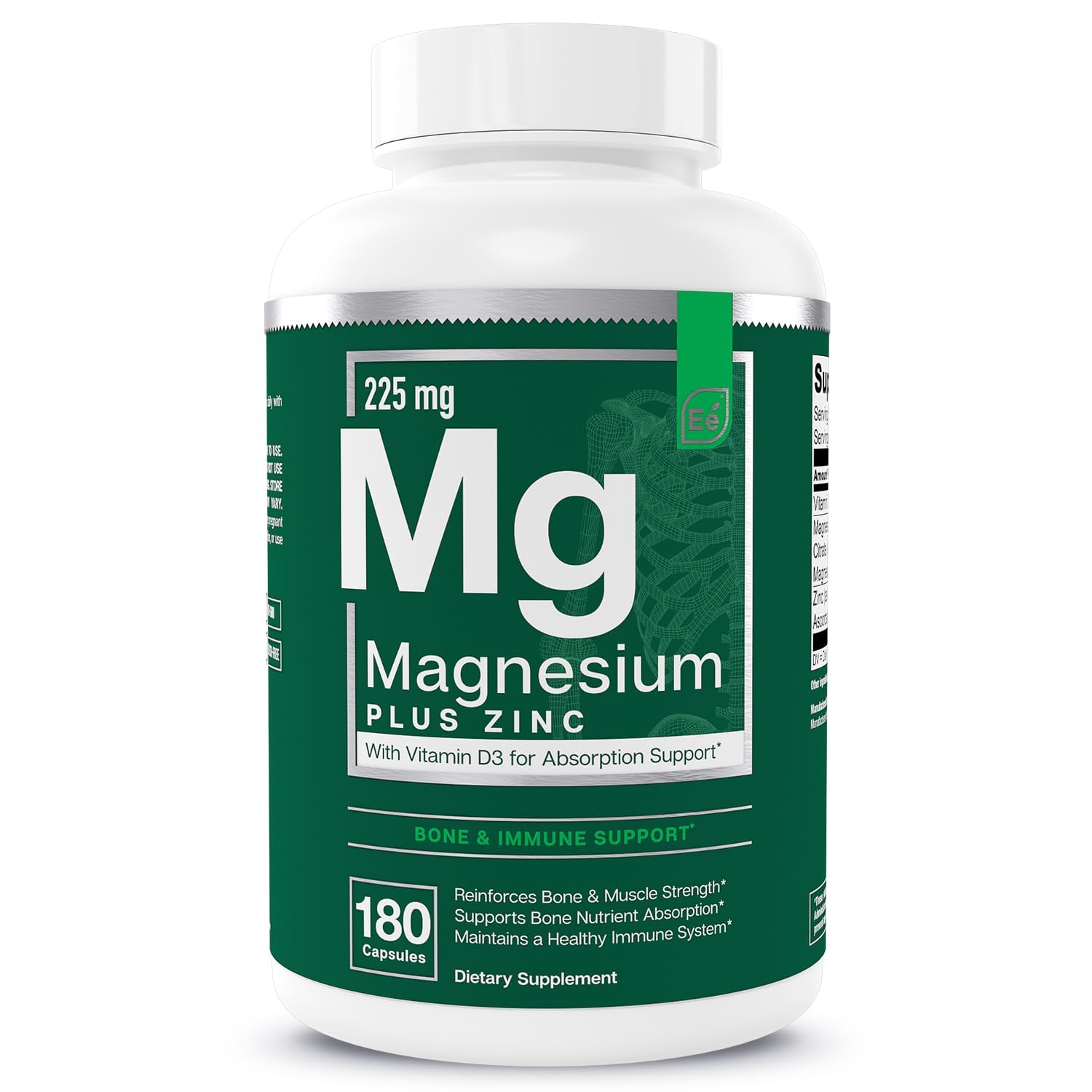 Essential Elements Magnesium Plus Zinc D3 bottle front for daily wellness use