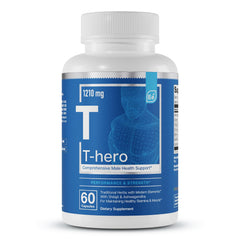 Essential Elements T-Hero bottle pour for easy daily testosterone support