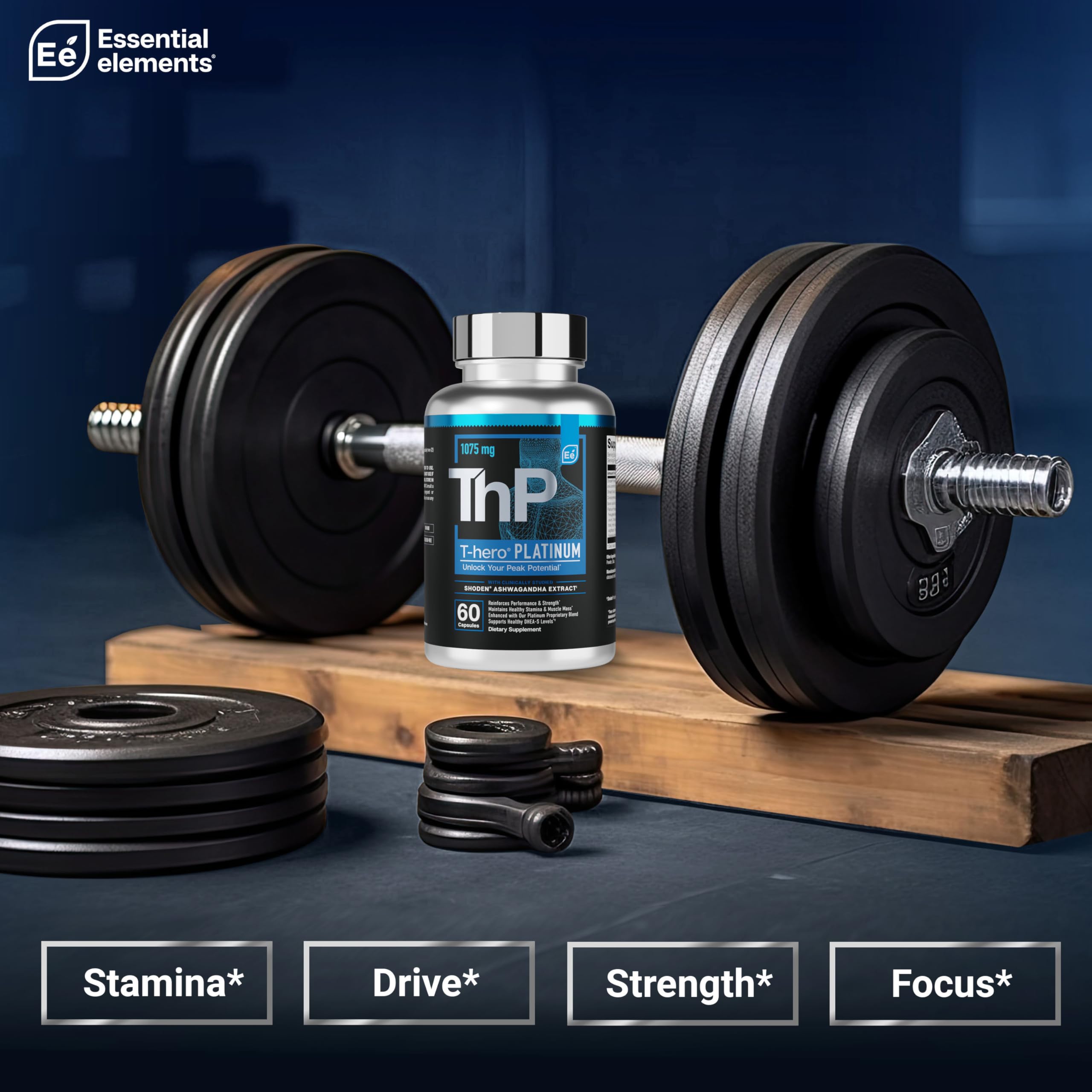 T-Hero Platinum with science backdrop suggesting a proven formulation