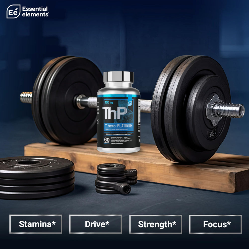 T-Hero Platinum with science backdrop suggesting a proven formulation
