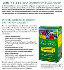 Essential Formulas Dr. Ohhira’s original capsules on a surface show plant-based probiotic integrity.