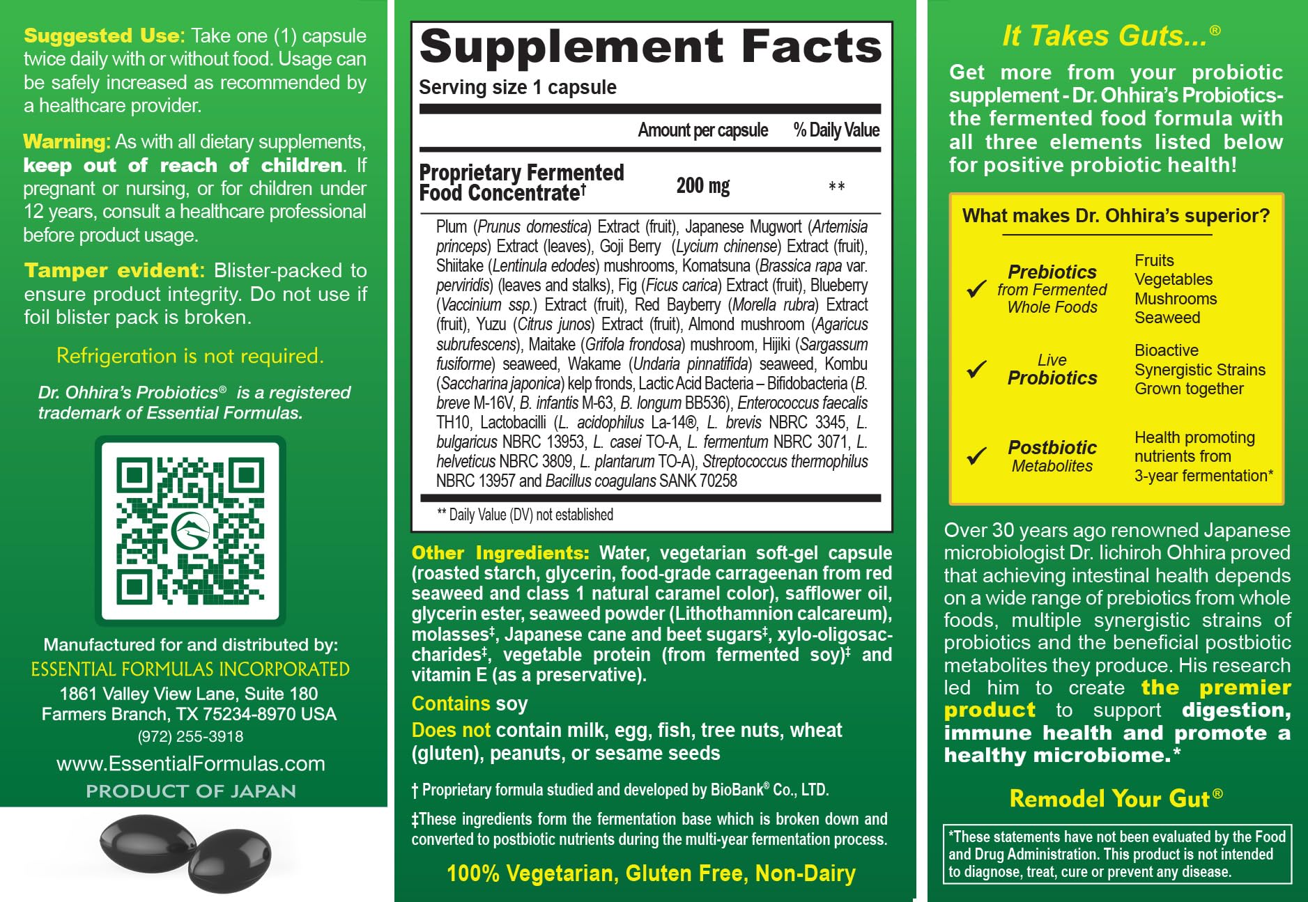 Essential Formulas travel pack front showing bonus 10 capsules for on-the-go use