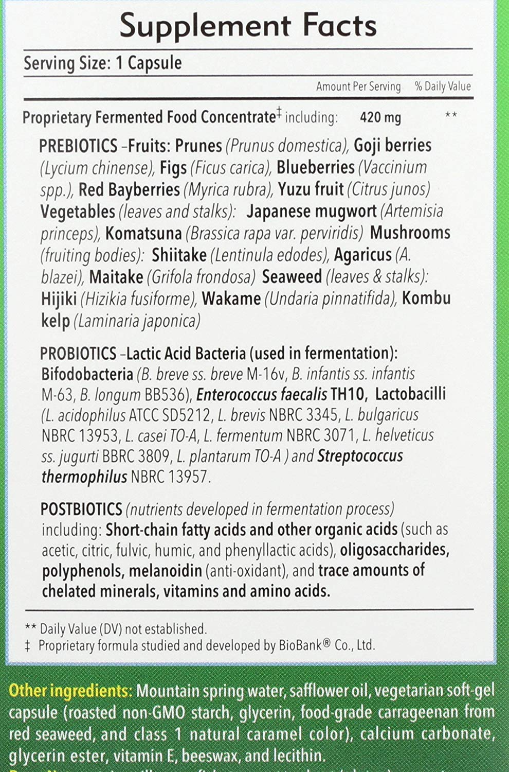Essential Formulas probiotic capsules closeup highlighting easy-to-take capsules for daily balance