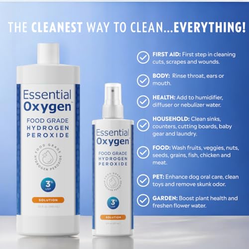 Essential Oxygen 32oz refill bottle for economical cleaning tasks