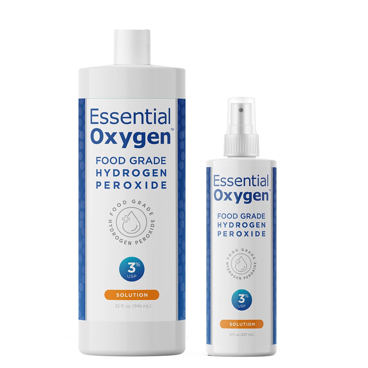Essential Oxygen 8oz spray bottle for versatile surface cleaning