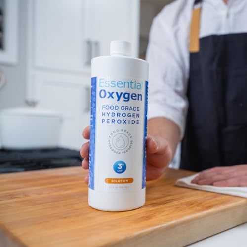Essential Oxygen used to wipe and shine kitchen countertops.