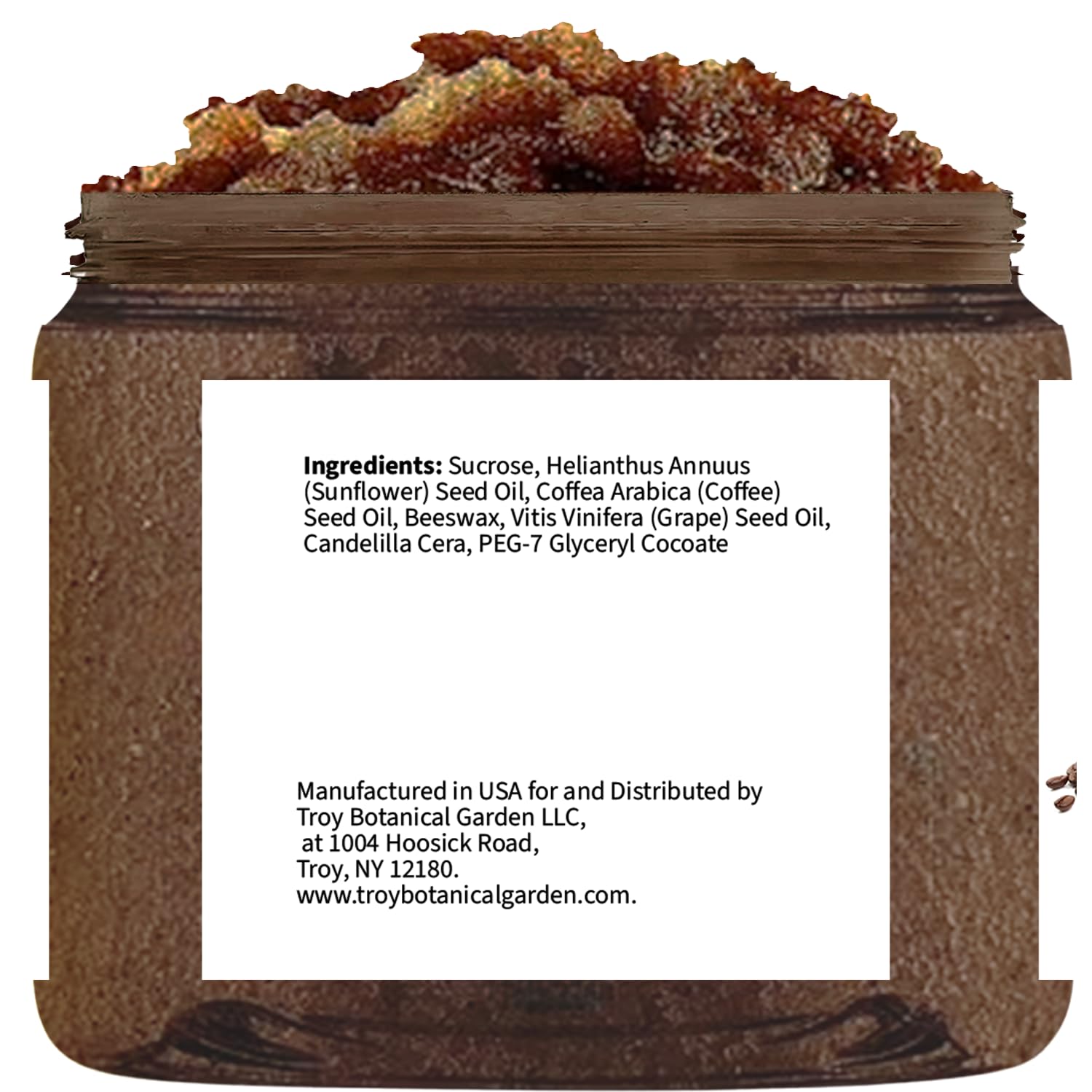 Essentially KateS scrub texture close-up shows gritty exfoliants for smoother skin.