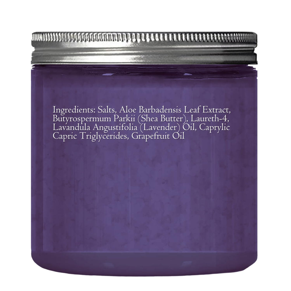 Essentially KateS Lavender Scrub spa-scene image highlights premium quality packaging.