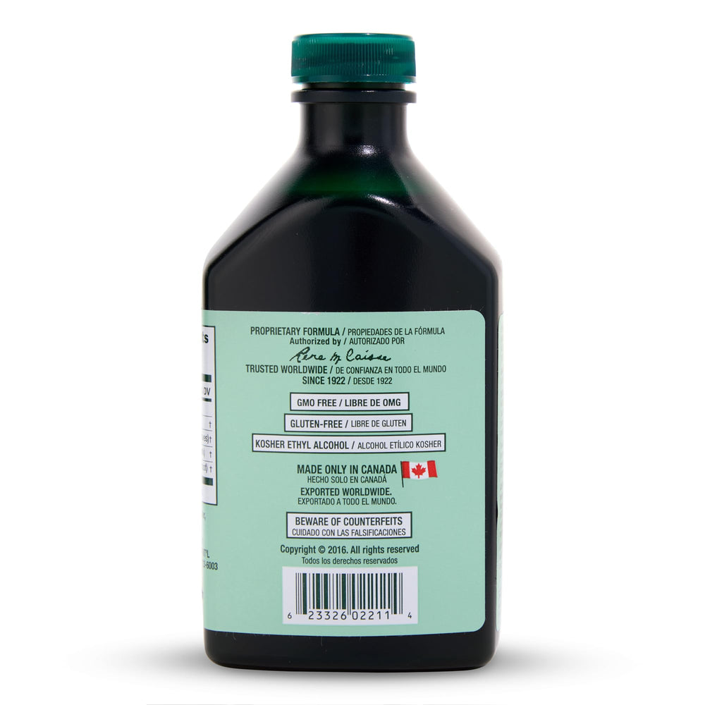 Essiac liquid extract pour demonstrates convenient, ready-to-use tincture for daily wellness routines.