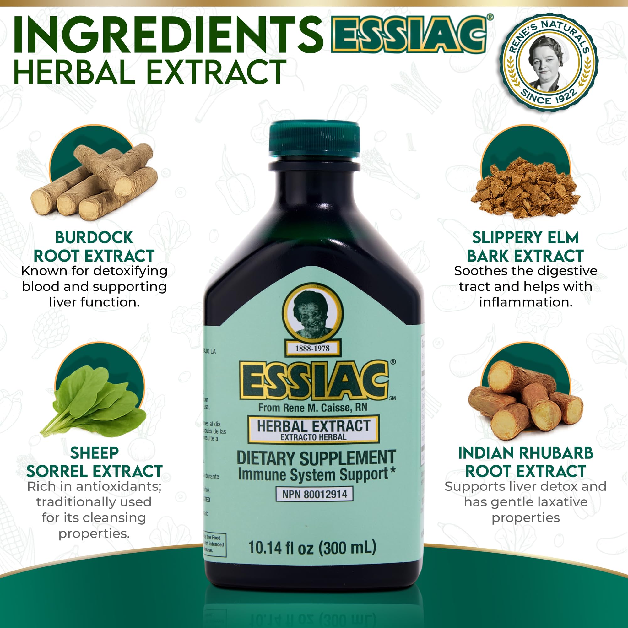 Essiac on-shelf display communicates a trusted herbal option for wellness.