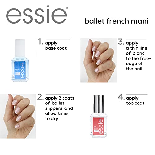 Essie vegan 8-free polish collection on a tidy desk.